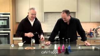 How to make a frappé coffee using an aerolatte milk frother [upl. by Shaer]