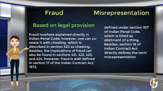 What is Difference Between Fraud amp Misrepresentation [upl. by Stacia680]