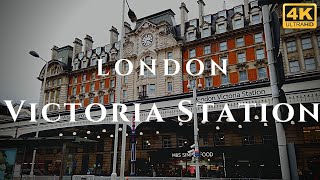 London Victoria Station Walk Through England 4K [upl. by Nevear]