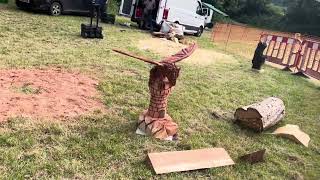 A fabulous range of wooden sculpture at Caerleon festival 2024 [upl. by Learrsi]