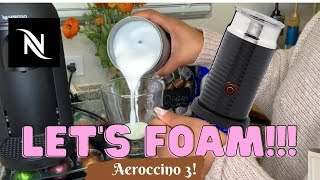 How To Foam Milk With Aeroccino 3 Make Coffee With Foam Tips amp Tricks  Easy Foamed Latte Recipe [upl. by Neslund]