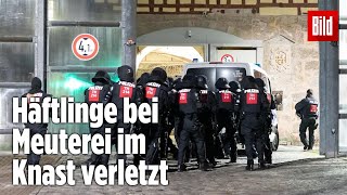 Gefängnismeuterei Polizei stürmt Knast in Thüringen  JVA Untermaßfeld [upl. by Gretta912]